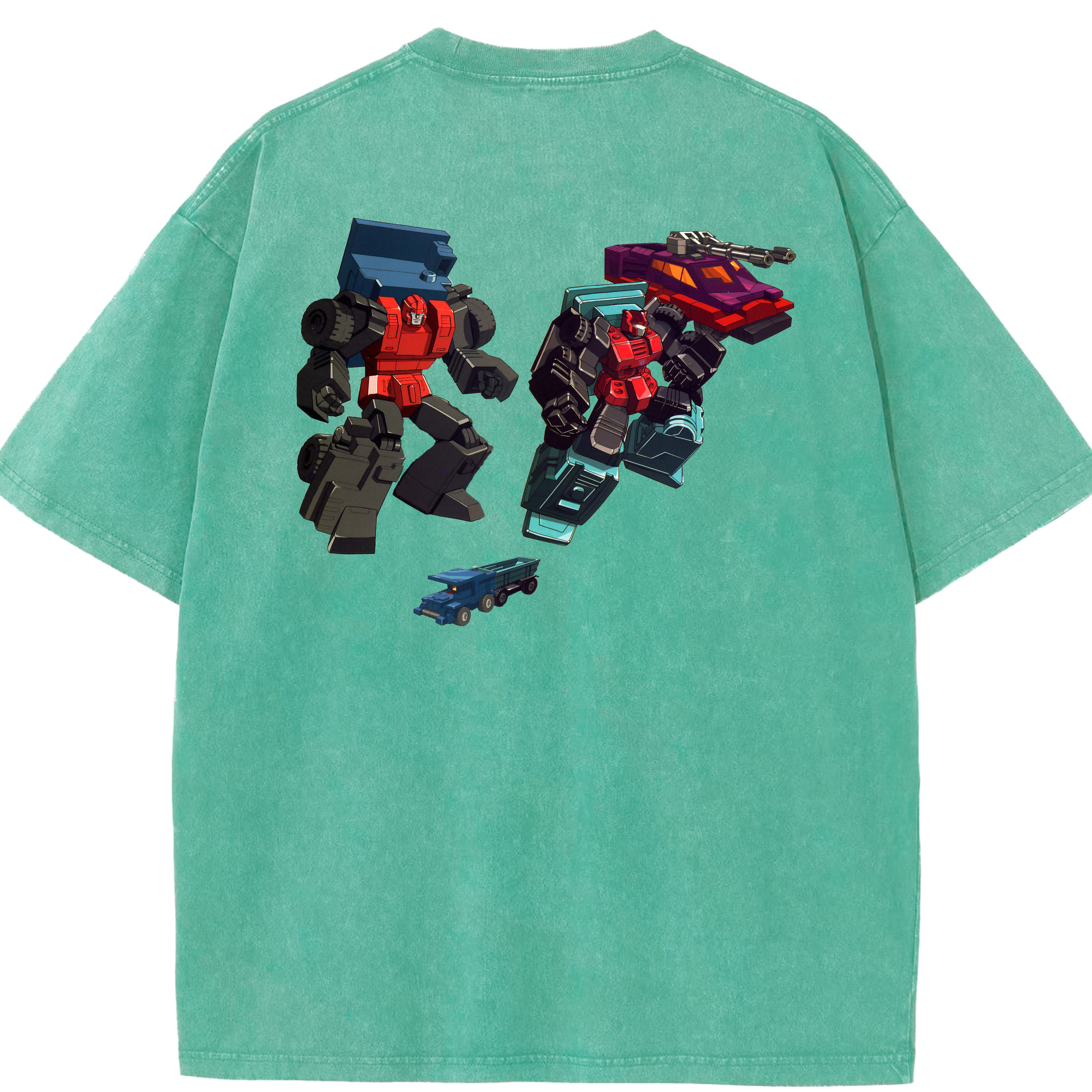 （画像用）  綿100% ヴィンテージ風 半袖Tシャツ（背面プリント）